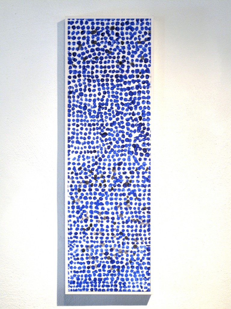 Gösta Wallmark-Utan titel 8, akryl på duk, 65 x 20 cm.